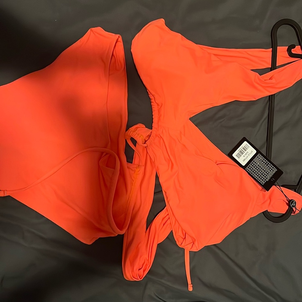 Brand new w/ tag orange bathing suit